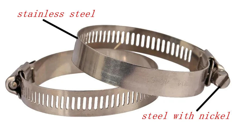 Description Picture 2 of item10pcs 16mm to 25mm 16-25mm Adjustable Stainless Steel Drive Hose Clamps Fuel Line Worm Clip