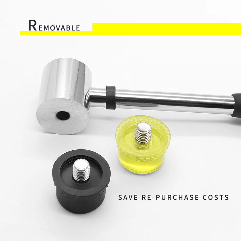 Description Picture 2 of itemDouble Face Tap Rubber Hammer 25mm 30mm 35mm 40mm 45mm Multifunctional Glazing Window Beads Hammers Nylon Head Rubber Mallet