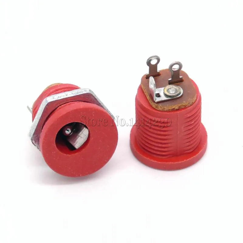 Description Picture 6 of item10Pcs 3A 12v for DC Power Supply Jack Socket Female Panel Mount Connector 5.5mm 2.1mm Plug Adapter 2 Terminal types 5.5*2.1mm