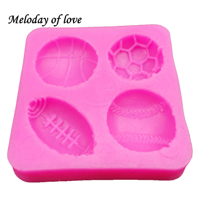 Description Picture 4 of itemBall football baseball soap mould cake decorating tools DIY baking fondant silicone mold Dessert Decorators T0149