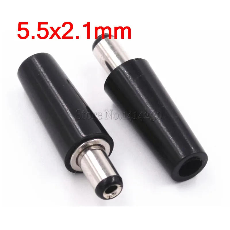 Description Picture 3 of item10Pcs High Quality Circular Tube DC Plug Male Electrical Socket Outlet DC-022 DC-005 DC Outlet 5.5X2.1MM 5.5*2.1
