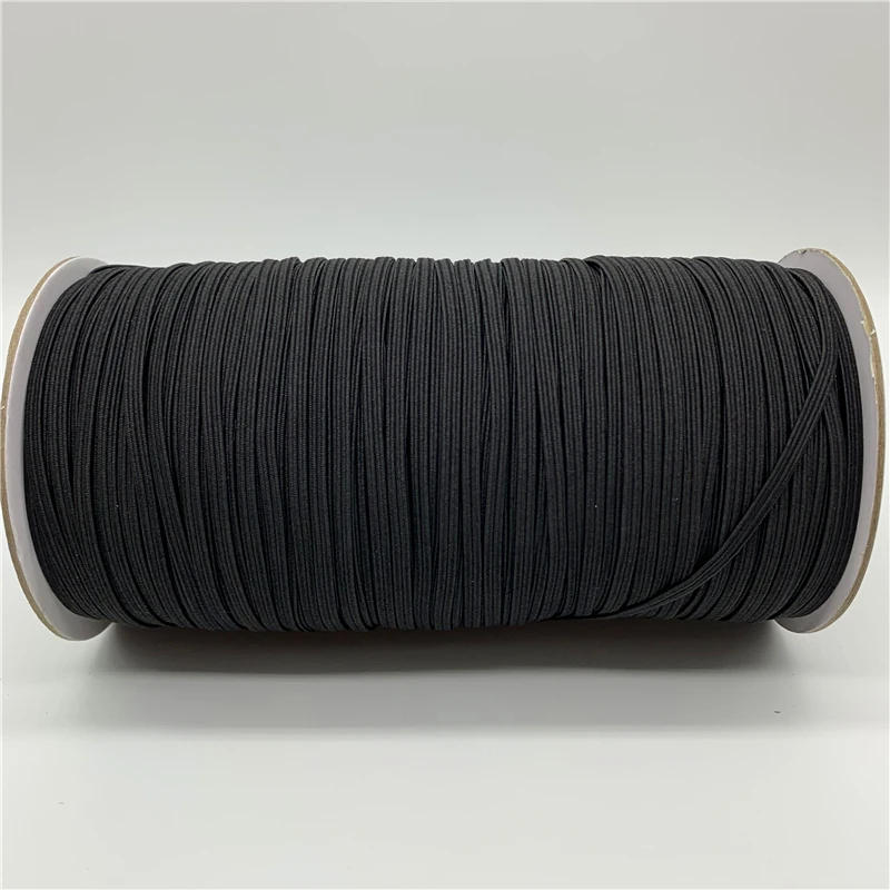 Description Picture 5 of item5yards/lot 3mm Sewing Elastic Band Colourful High Elastic Fiat Rubber Band Waist Band Stretch Rope Elastic Ribbon