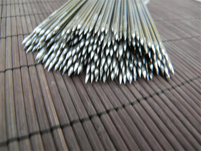 Description Picture 4 of item10pcs Stainless Steel Barbecue Grilling BBQ Needles Sticks Skewers Silver Kitchen Accessories 2 Sizes Meat Kebab Camping Tools