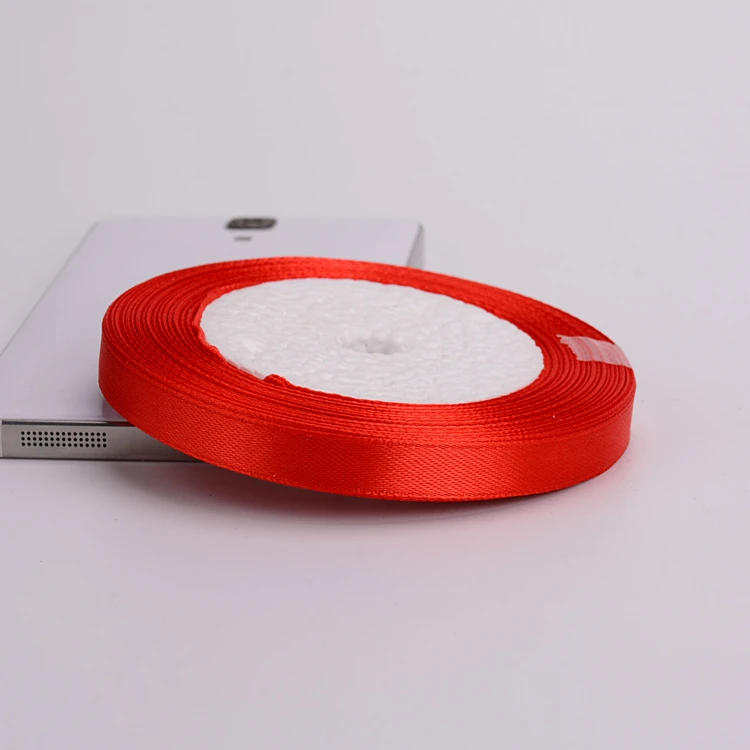 Description Picture 5 of item25Yard/roll 6mm-75mm  Red Satin Ribbon Bow Craft Wedding Party Decor Gift Wrapping Scrapbooking Supplies DIY Packing Material