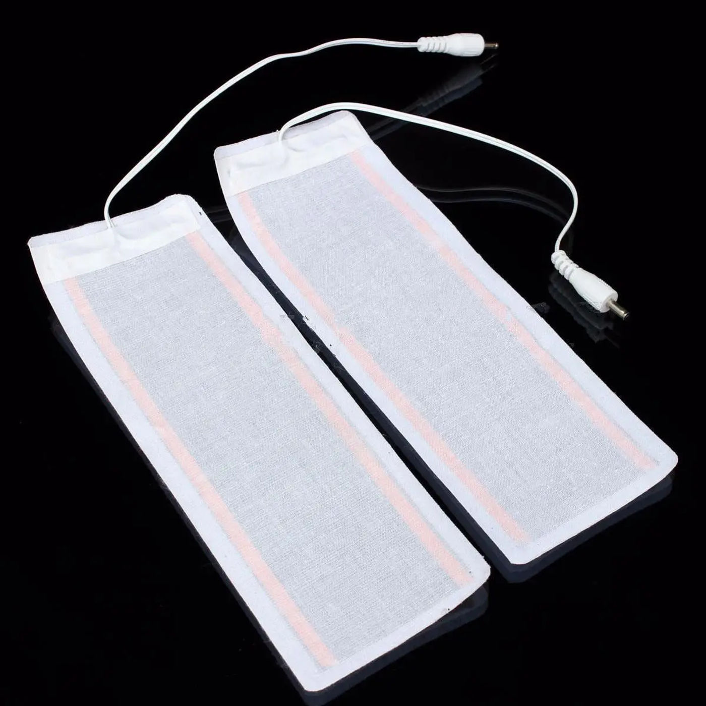 Description Picture 2 of item1 Pair 6*20CM 5V USB Electric Heating Element Film Heater Pads Warm Feet Knee Warmers Heat USB Plug Cable