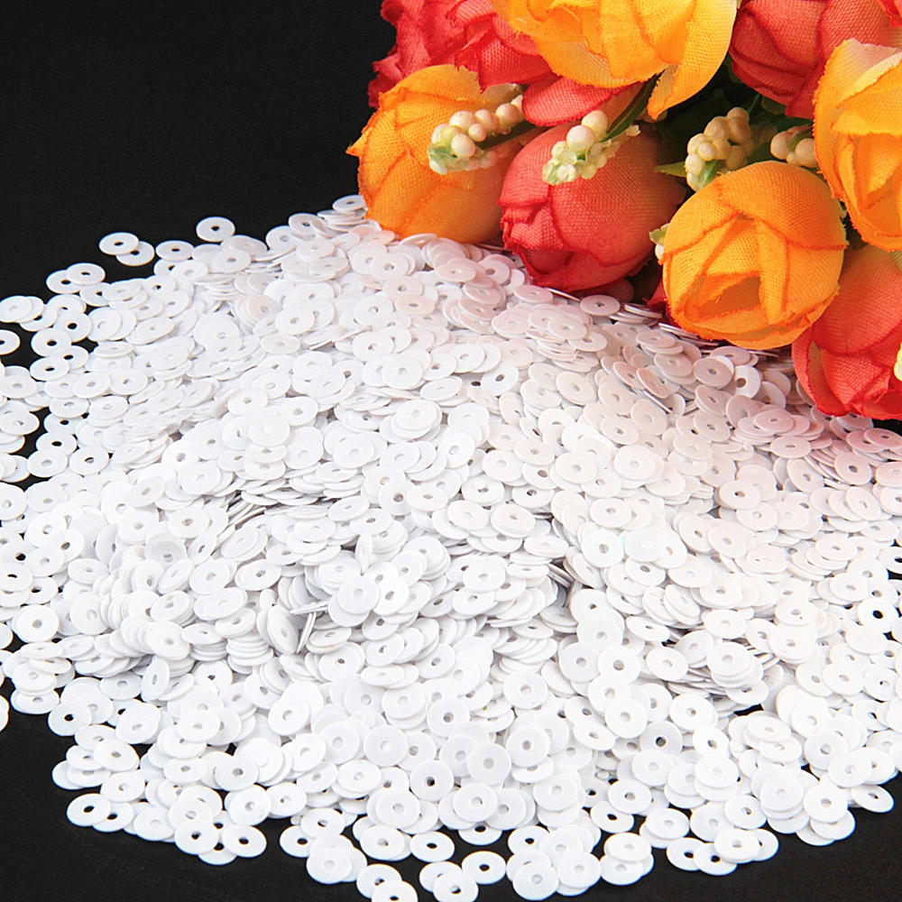 Description Picture 6 of itemSequin 3-30mm White Series Color Round Cup Large Sequins Flat Round Pvc Sequin Paillettes Sewing Wedding Decoration Craft 10g