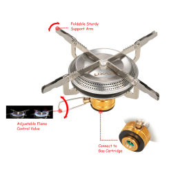Outdoor Camping Gas Stove Ultralight Folding Hiking Picnic Cooking Gas Burner Camping Equipment Supplies 캠핑용품