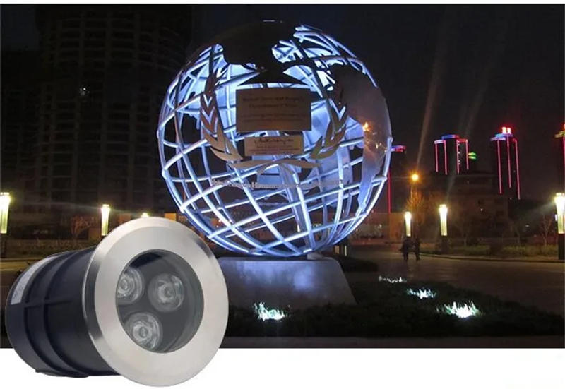 Description Picture 2 of itemIP68 3W/9W Waterproof LED Underground Light Outdoor Ground Garden Path Floor Buried Yard Spot Landscape DC12V/AC85-265V