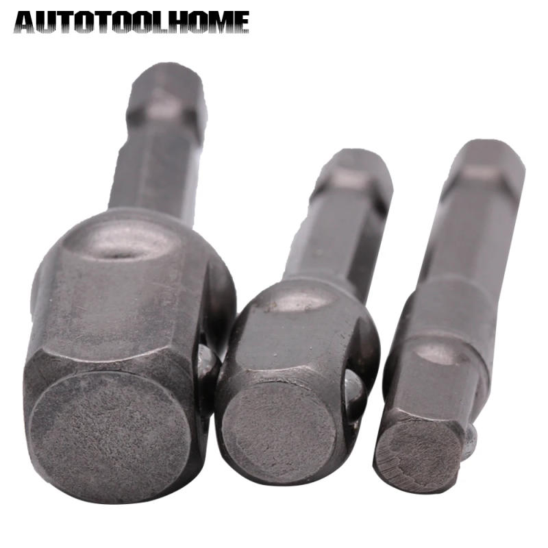 Description Picture 6 of item3PC 1/4 3/8 1/2" Hex Power Drill Bit Driver Socket Bits Set Adapter Wrench Sleeve Extension Bar For Electric Screwdriver Bits