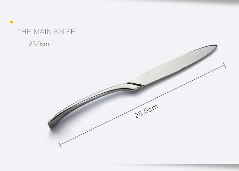 Description Picture 4 of itemSilverware Kaya Luxury Cutlery Set Stainless Steel Dinner Knife Fork Tablespoon Dinnerware Service 6 Western Tableware Tools