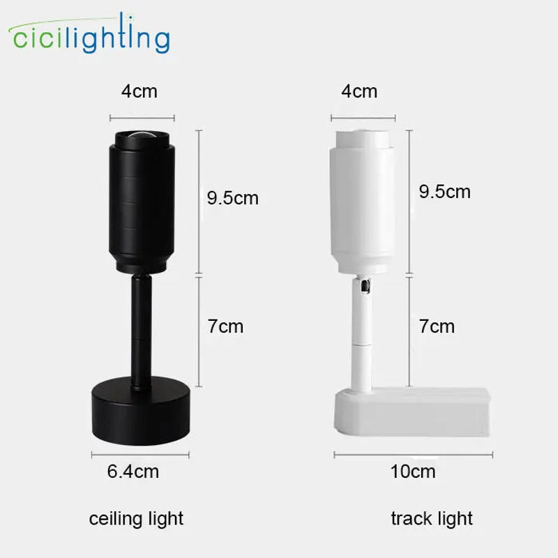 Description Picture 6 of itemModern Track Light Zoomable Adjustable Beam Angle Rail lamp Spot Clothing Shoes Shop Zoom Exhibition Gallery Lamp COB Spotlights