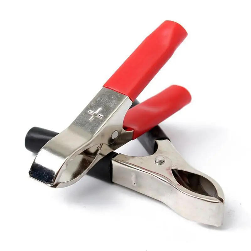 Description Picture 5 of item2pcs 30A Insulated Crocodile Clips 75mm Low Voltage Wire Lead Test Alligator Clamps