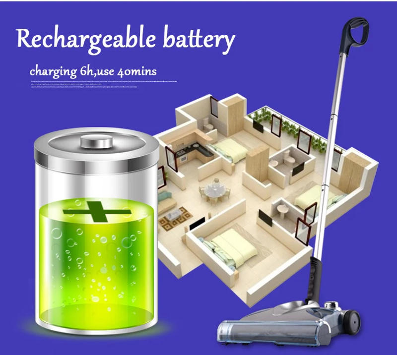 Description Picture 6 of itemSweeping Mopping Machine Vacuum Stick Cleaner Hand-push Cordless Sweeper Electric Rechargeable Aspirator Dust Collector Broom