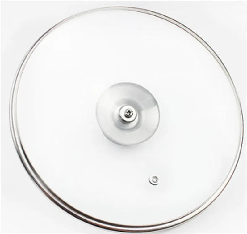 Description Picture 6 of itemstainless steel Cookware Reinforced Glass Lid Tempered Wok Lid Pyrex Glass Round Chef Pan Lid Knob Premium Qualtiy Pan Covers