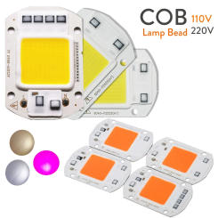 LED Chip COB 20W 30W 50W Smart IC No Need Driver LED Bulb Lamp Warm / Cool White Full Spectrum For DIY Floodlight Spotlight