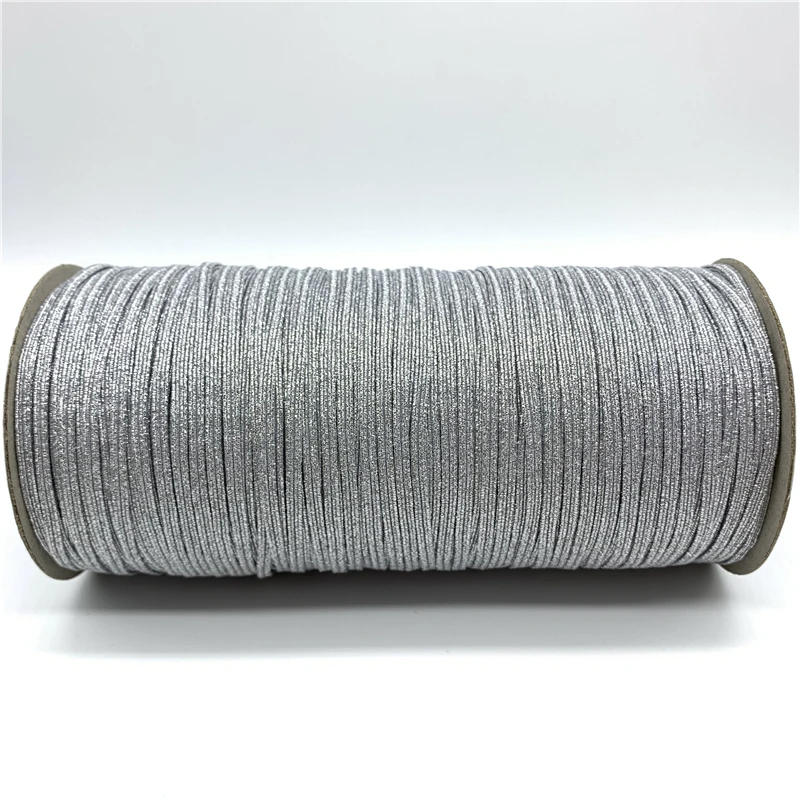 Description Picture 6 of item5yards/lot 3mm Sewing Elastic Band Colourful High Elastic Fiat Rubber Band Waist Band Stretch Rope Elastic Ribbon