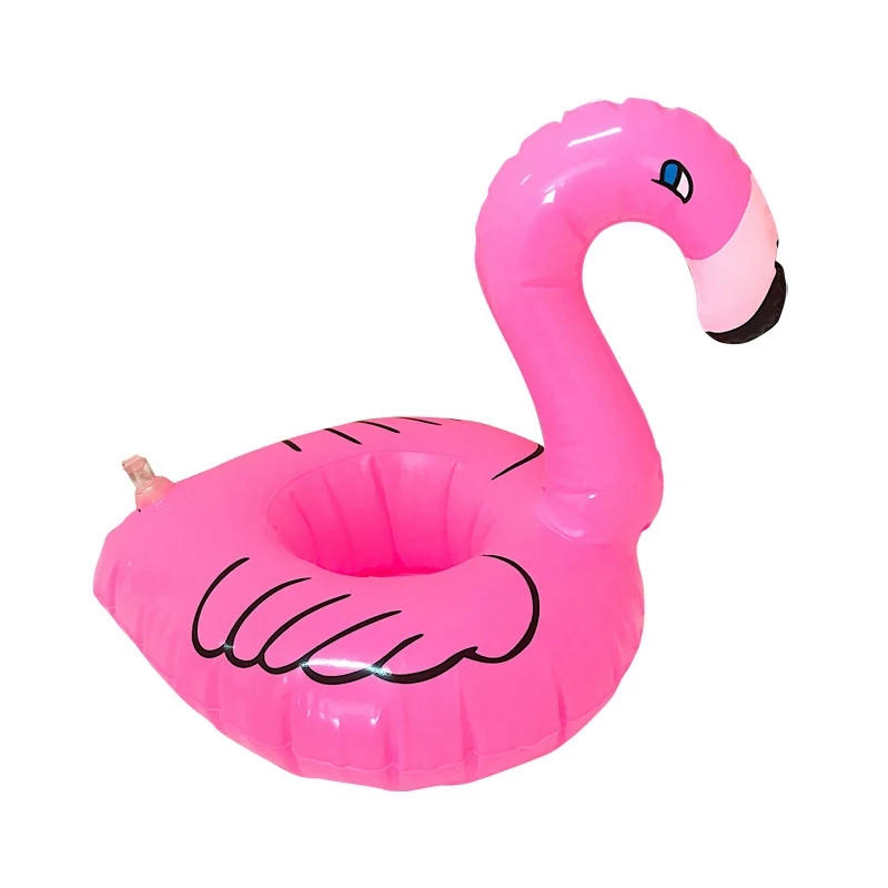 Description Picture 5 of itemAir Mattresses for Cup Inflatable Flamingo Drinks Cup Holder Pool Floats Bar Coasters Floatation Devices Pink