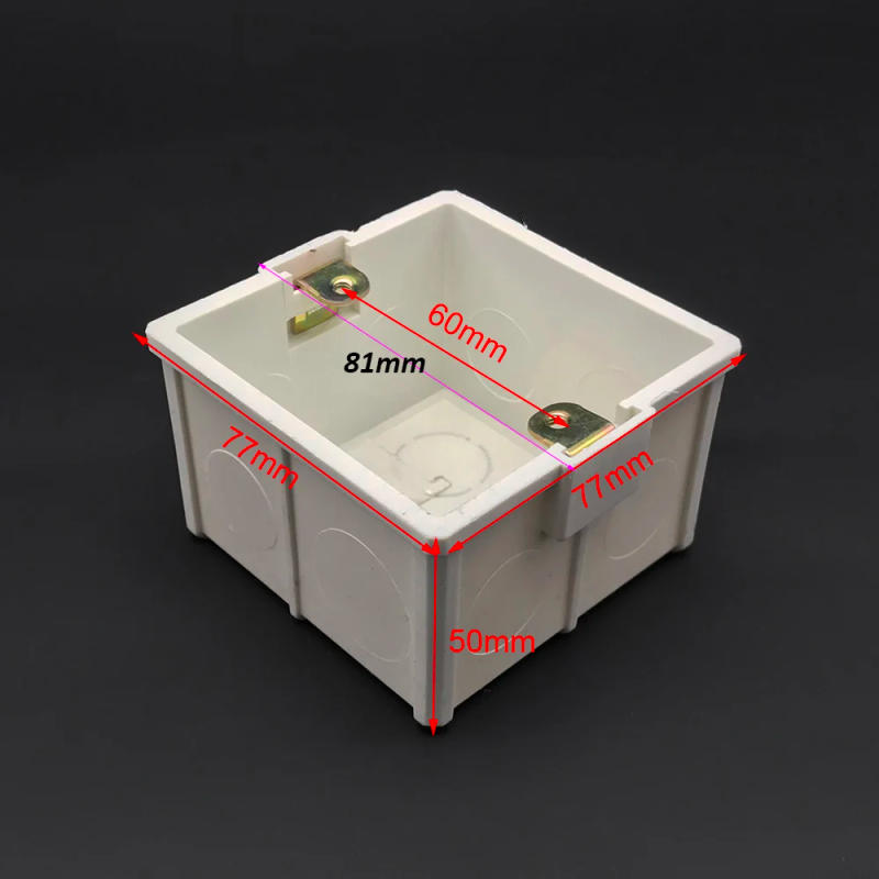 Description Picture 2 of itemThicker Material 86 Type Home Switch Panel Thermostat Wall Holder International Standard Cassette Dark Mounting Box