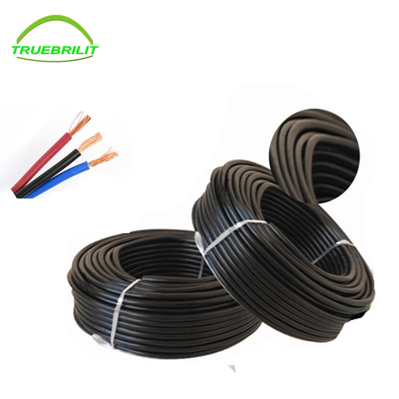 Description Picture 5 of item10M 3/2Pin Waterproof Electrical Cable,18 AWG Extend PVC Led Wire 0.75/2 for Outdoor Garden Lamp Floodlight Underground