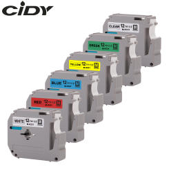 CIDY Compatible brother M-K231 MK231 MK 231 MK-231 black on white 12mm laminated strong adhesive label tapes for PT-80 PT-70