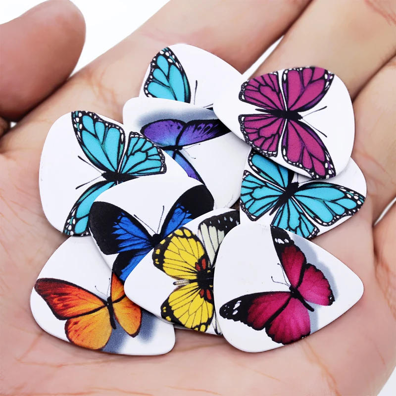 Description Picture 2 of itemSOACH 50pcs Acoustic guitar picks Butterfly pattern strings Instrument Guitarra Accessories/Bass Guitar paddle ukulele pick