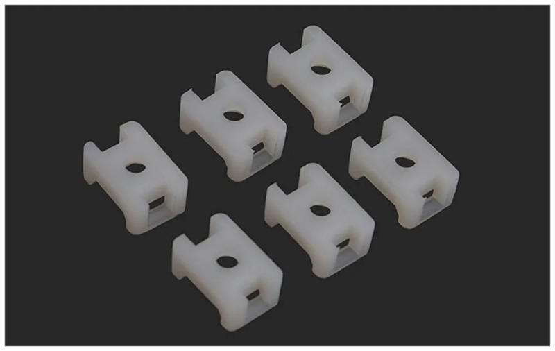 Description Picture 6 of itemcable tie Mounts 100PCs 4.6mm Wire Buddle Saddle Type Plastic Holder White Black 10 width 15 length Plastic cable white mount