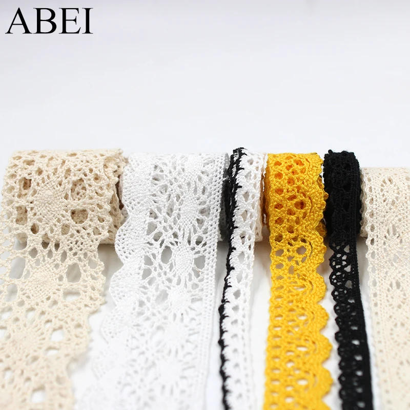 Description Picture 3 of item10yards/lot Quality vintage Cotton Lace Ribbon Garment Apparel Wrap Embellishment Diy Wedding Party Crafts Scrapbooking Decors