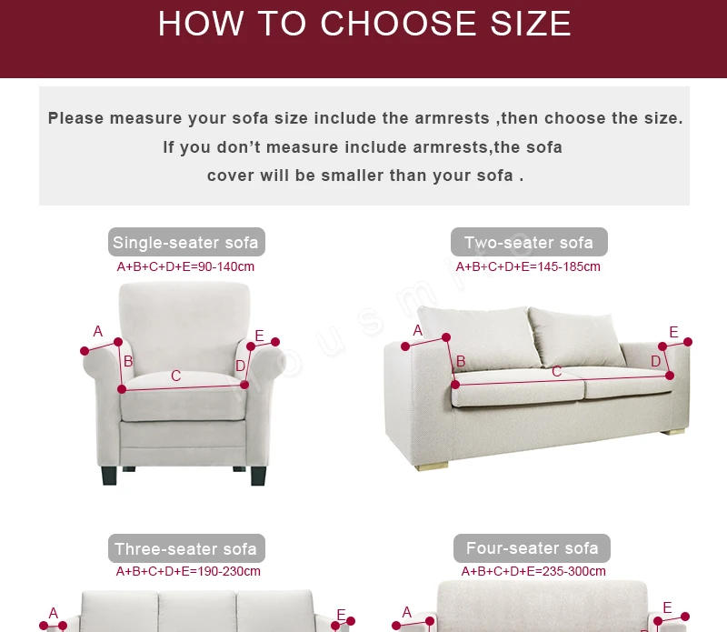 Description Picture 3 of itemElastic Slipcover Sofa Cover for Living Room All-inclusive Slip-resistant Sectional Corner Couch Cover Sofa Towel 1/2/3/4-seater