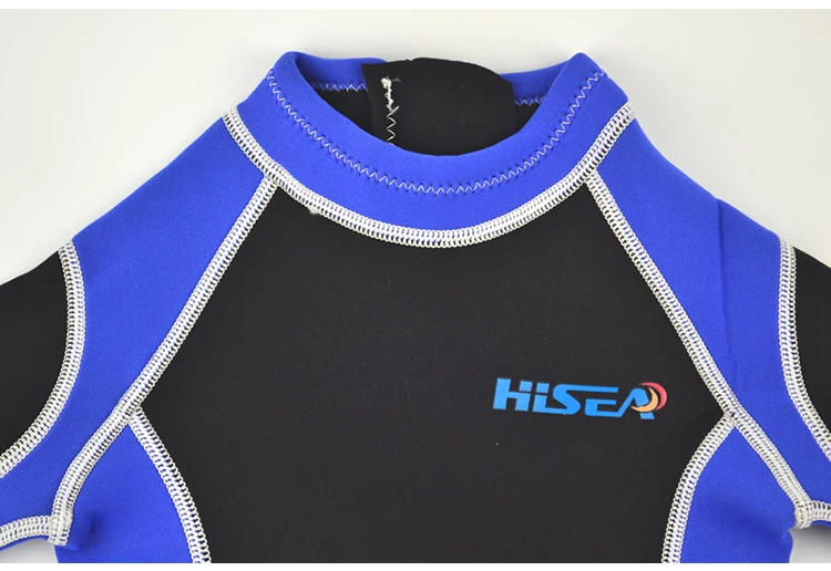 Description Picture 5 of itemHisea Kids 2.5MM Warm SCR Neoprene Wetsuits Children's Swimwears Elastic Diving Suit Long Sleeves Boys Girls Surfing Rash Guards