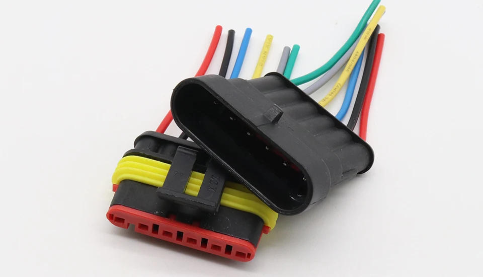 Description Picture 3 of item6 Pin Way Sealed Waterproof Electrical Wire Connector Plug Set auto connectors with cable