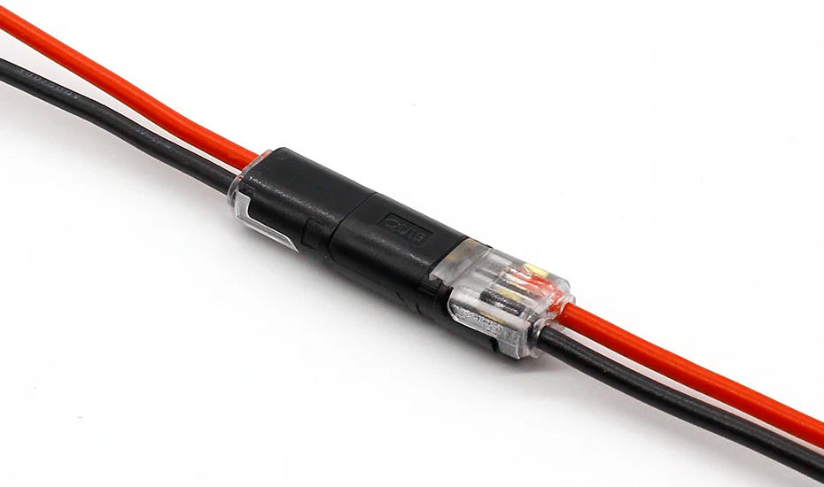 Description Picture 6 of item10pcs 2p Spring Connector wire with no welding no screws Quick Connector cable clamp Terminal Block 2 Way Easy Fit for led strip