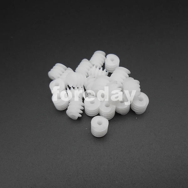 Description Picture 4 of item20PCS Worm reduction gear 6*7mm hole 0.5M Aperture : 2mm 1.95mm D= 6mm DIY plastic gears 6MMX7MM (6.5MM) 0.5 Modulus *FD619X20