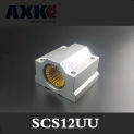 AXK Sc12uu Scs12uu Scs12uu-s 12mm Corrosion-resistant Plastic Dust Slider Linear Motion Ball Bearings Slide Block Bushing