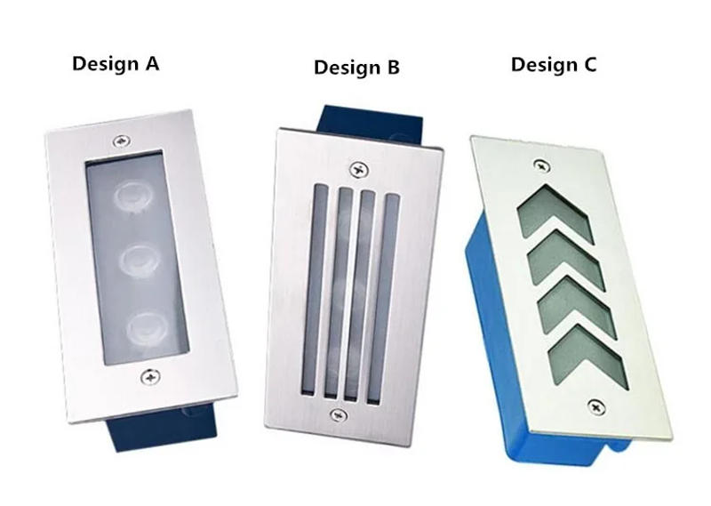 Description Picture 4 of itemLed Wall Corner Lamp 3*3W Recessed LED Step Stair Light AC85-265V/DC12V Basement Porch Pathway Stairway Bulb