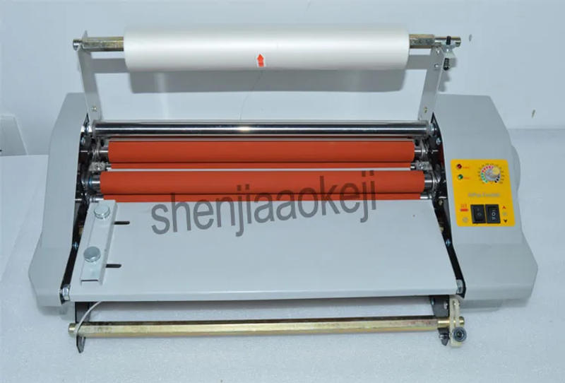 Description Picture 6 of itemA3 paper laminating machine cold roll laminator Four Rollers worker card office file laminator FM360 110v/220v laminating machin