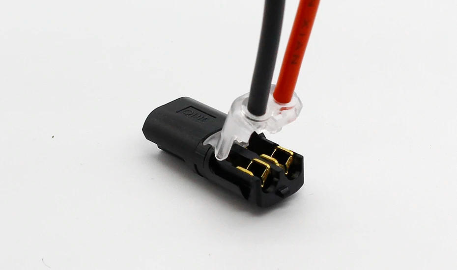Description Picture 4 of item10pcs 2p Spring Connector wire with no welding no screws Quick Connector cable clamp Terminal Block 2 Way Easy Fit for led strip