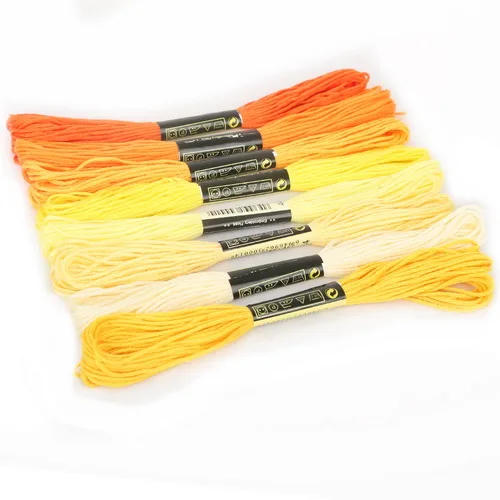 Description Picture 6 of item8Pcs Multicolor Similar DMC Thread Cross Stitch Cotton Sewing Skeins Embroidery Thread Floss Kit DIY Sewing Tools