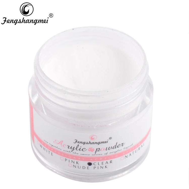 Description Picture 4 of itemfengshangmei Clear Crystal Nail Sculpture Powder White Builder Powder Liquid For Nail Pink Nail Acrylic Powder