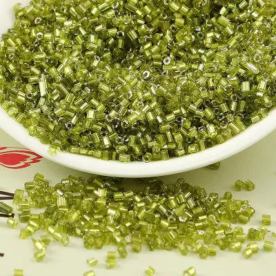 Description Picture 6 of item720pcs 2mm(11/0) Silver Core Czech Glass beads Bugle Tubes DIY Material Cross stitch Embroidery Handmade sewing Accessories