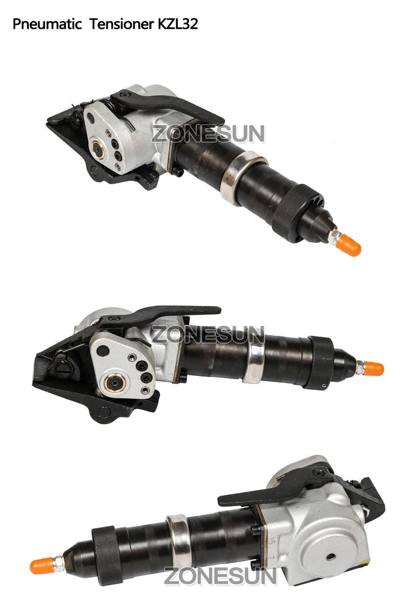 Description Picture 4 of itemZONESUN KZS-40/32 Penumatic Steel band packing Tools Pneumatic steel band Sealer and tensioner