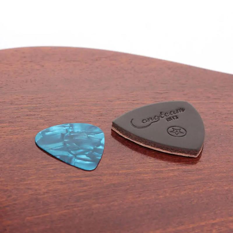 Description Picture 6 of item3pcs 9pcs/set Guitar Ukulele Picks Finger Thumb Pick Leather Guitarra Picks for Ukulele Banjor Guitar Accessories Random Color