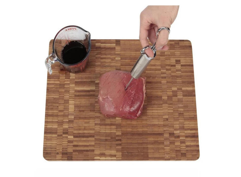 Description Picture 4 of itemGrill 2-oz Marinade Seasoning Injector Turkey Meat Injectors Stainless Steel Cooking Syringe Injection With 2-5 Needles