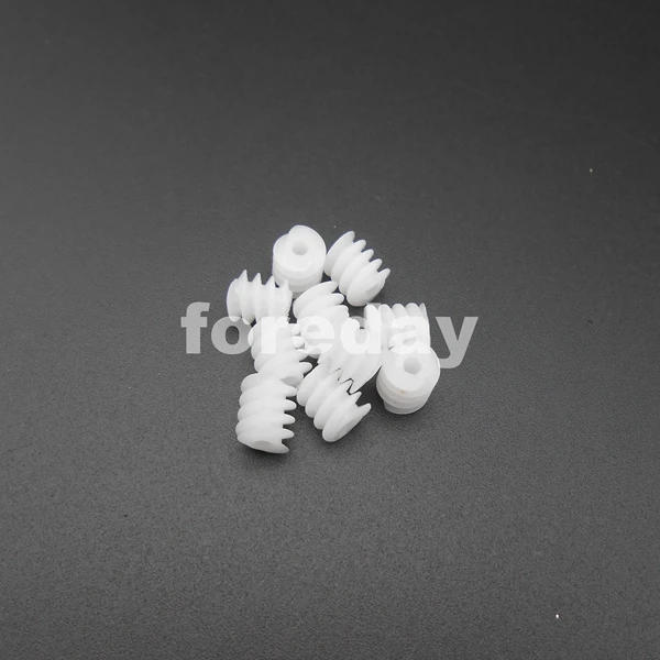 Description Picture 5 of item20PCS Worm reduction gear 6*7mm hole 0.5M Aperture : 2mm 1.95mm D= 6mm DIY plastic gears 6MMX7MM (6.5MM) 0.5 Modulus *FD619X20