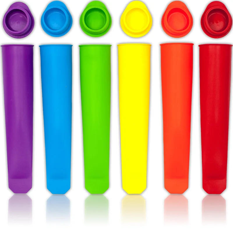 Description Picture 2 of item5pc/lot Summer Popsicle Maker Lolly Mould Kitchen DIY Random Color Food-Grade Silicone Frozen Ice Cream Pop Mold