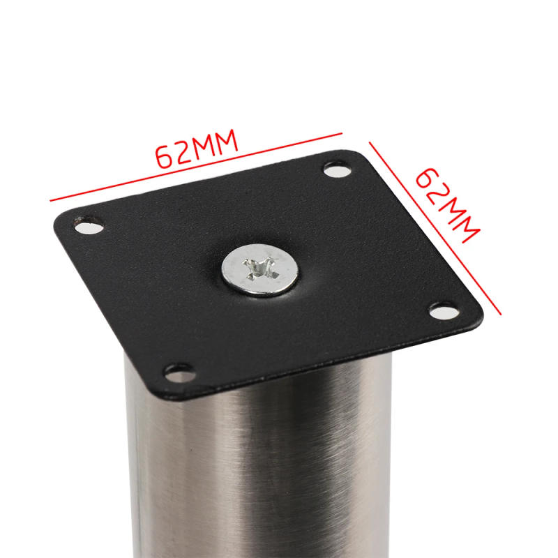 Description Picture 3 of itemHeight Adjustable Stainless Steel Furniture Feet/ Legs Anti-slip Mat Kitchen Cabinet Sofa Legs Round Stand furniture hardware