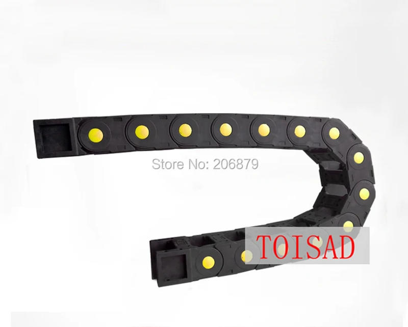 Description Picture 2 of itemTransmission Chains 45x100, 125mm 1M Open On Both Side Plastic Towline Cable Drag Chain
