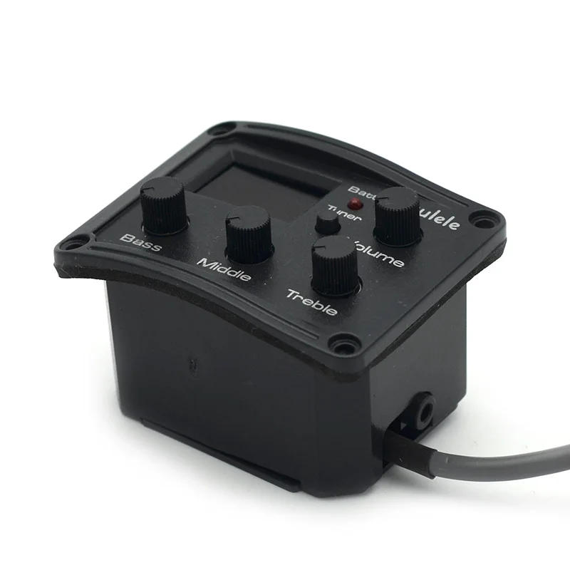 Description Picture 6 of item10Pcs Ukulele 3 Bands EQ Equalizer with Tuner LCD Chromatic Pickup Piezo Transducer Balance Output