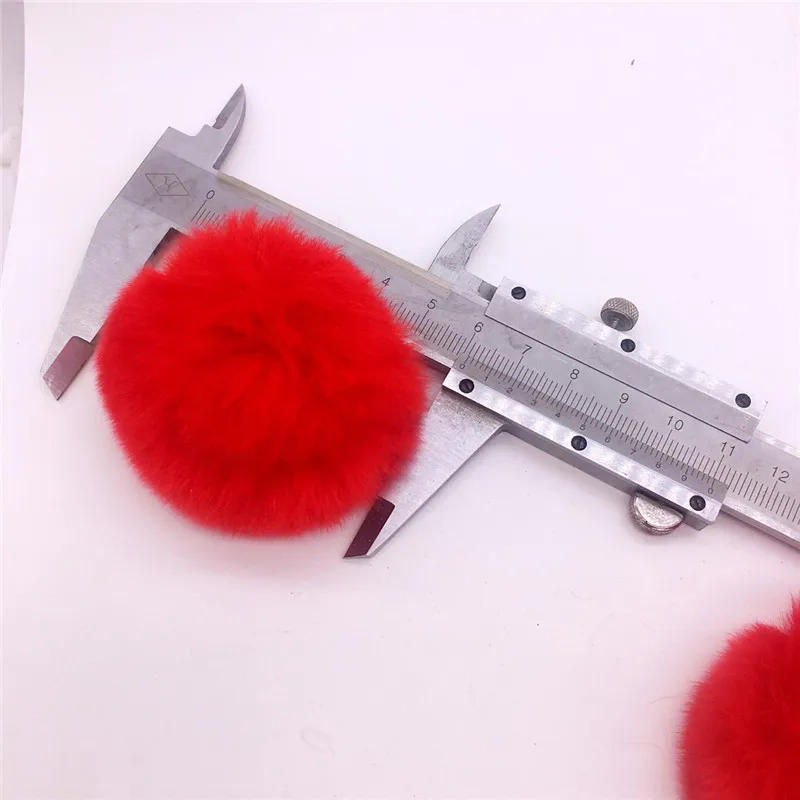 Description Picture 6 of item6cm DIY Plush Balls Fur Ball Pompom Children's Hair Accessories Crafts Garland Decorative Keyrings Flower Home Decor 1pc