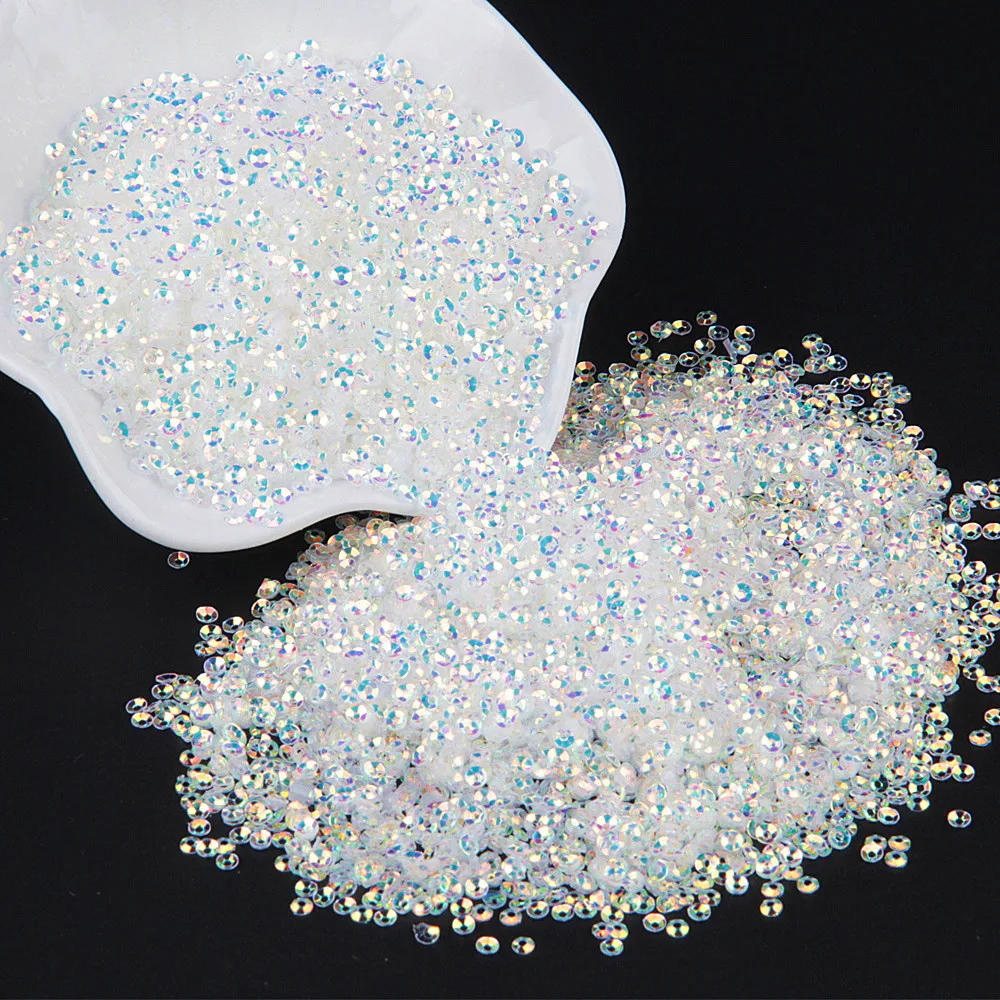 Description Picture 2 of itemTransparent Sequin 3mm-30mm Cup Flat Round PVC Loose Sequins Paillette Nail Art Sewing Craft Wedding Decor Garment Accessory