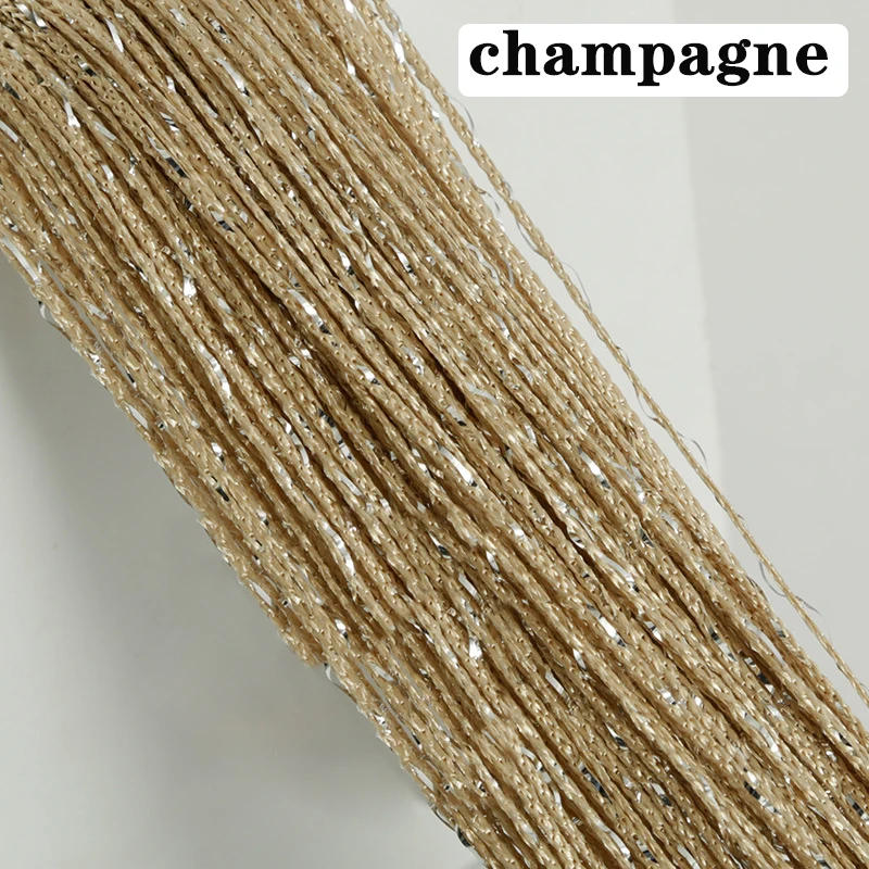 Description Picture 4 of itemGlitter Door String Curtain Silver Ribbon Shiny Tassel Flash Line Curtain Valance for Window Room Home Decoration